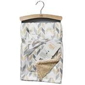 Wholesale - 30"x40" SAND PRINTED MINK TO SHERPA BLANKET C/P 24, UPC: 887947095234